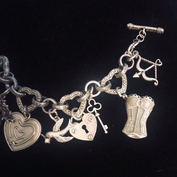 Silver tone Barbie Style Charm Bracelet - Picture 6 of 14